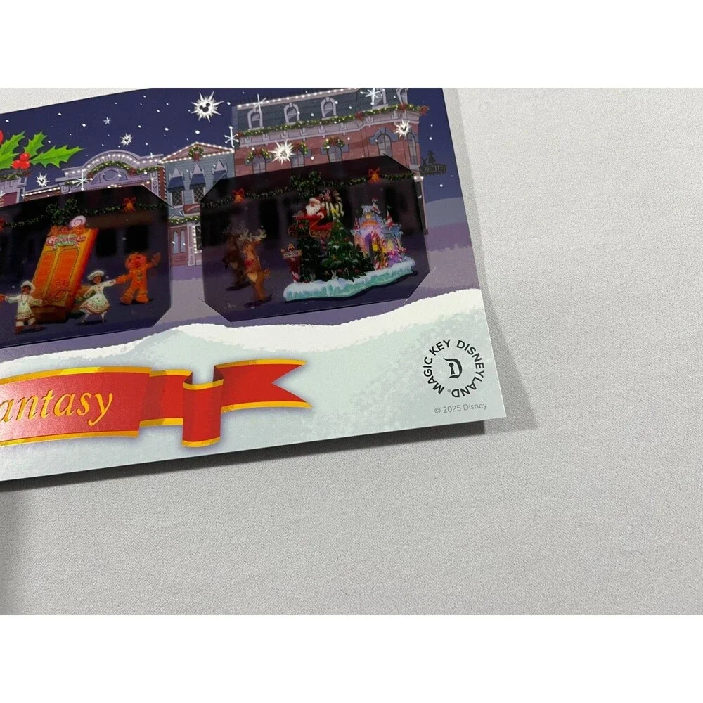 Disneyland 30 Years Christmas Fantasy Parade Magic Key Lenticular Complete Set